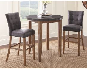 Steve Silver Furniture Debby Bluestone 40 inch Pub Dining Set in Grey