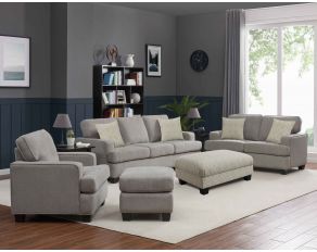 Carter Living Room Set in Taupe