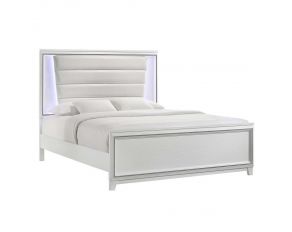 Moondance King Panel Bed in White Finish