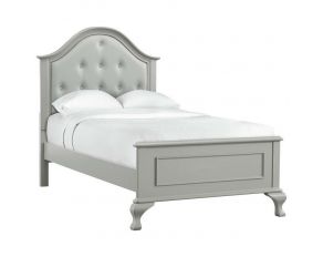 Jesse Twin Panel Bed in Grey Finish