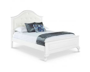 Jesse Full Panel Bed in White Finish