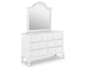 Jesse Dresser with Mirror in White Finish