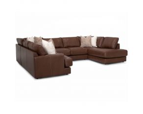 Gemma 4 Piece Sectional in Pisa Whiskey