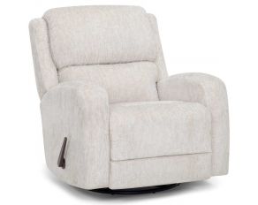 Stratus Swivel Glider Recliner in Plush Cream