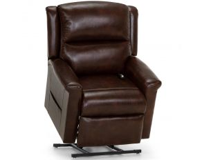 Franklin Province Lift Recliner with Power Lumbar Support and Magazine Pouch in Malone Mocha