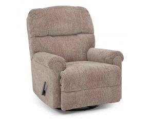 Franklin Captain Swivel Rocker Recliner in Smashing Otter