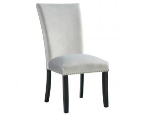 Francesca Side Chair in Grey Finish