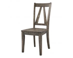 Finn Slat Back Side Chair in Smokey Walnut