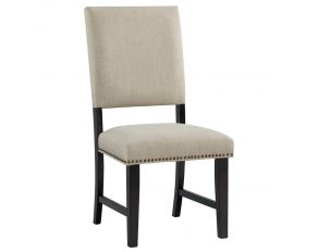 Maddox Side Chair in Beige Finish