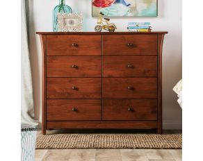 Keizer 8-Drawer Chest in Dark Cherry