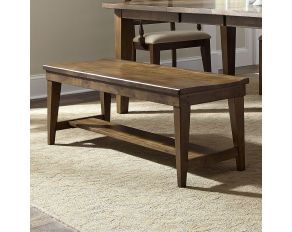 Liberty Furniture Hearthstone Bench in Rustic Oak