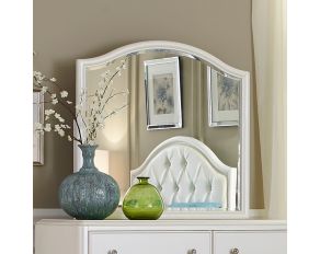 Liberty Furniture Stardust Youth Mirror in Iridescent White