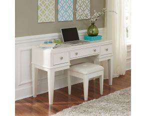 Liberty Furniture Stardust Youth Vanity Desk in Iridescent White