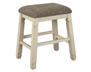 Bolanburg Backless Counter Height Bar Stool in Antiqued White