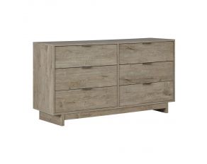 Oliah 6-Drawer Dresser in Natural