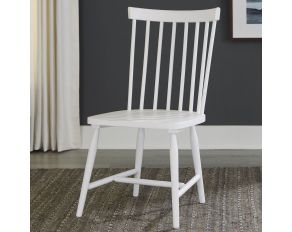 Palmetto Heights Spindle Back Side Chair in Two Tone Shell White and Driftwood Finish