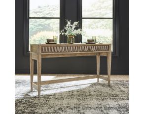 Devonshire Console Bar Table in Weathered Sandstone Finish