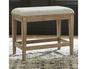 Devonshire Console Stool in Weathered Sandstone Finish