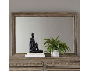 Town and Country Landscape Mirror in Dusty Taupe Finish