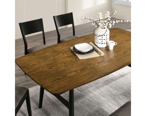 Oberwil Dining Table in Antique Oak and Black