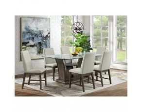 Dapper Rectangular Dining Set in Grey Finish