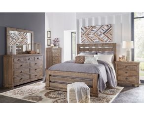 Willow Slat Bedroom Collections in Weathered Gray