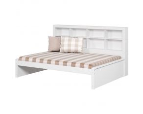 Youth Full Bookcase Daybed in White