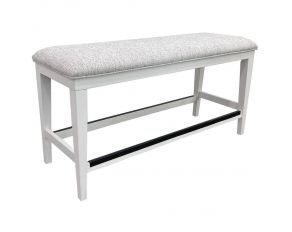 Americana Modern Dining 49 Inch Upholstered Counter Bench in Cotton