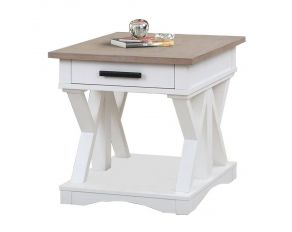 Americana Modern End Table in Cotton