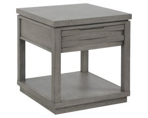 Pure Modern Angled End Table in Moonstone