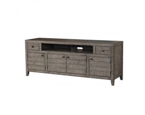 Tempe 76 Inch TV Console in Grey Stone