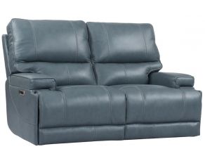 Whitman Power Cordless Loveseat in Verona Azure