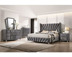 Carissa Bedroom Collections in Gray