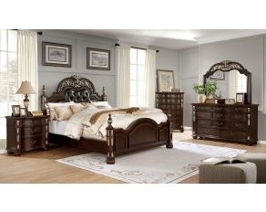 Theodor Bedroom Collection in Brown Cherry Espresso