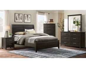 Alaina Bedroom Collection in Walnut