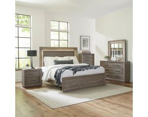 Horizons Panel Bedroom Collections in Graystone Finish