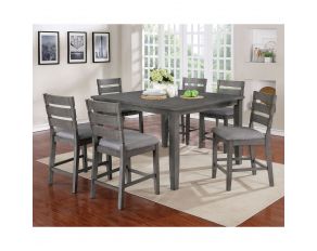 Viana Counter Height Dining Set in Gray