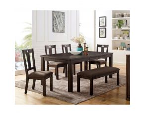 Brinley Dining Set in Walnut Ash Brown