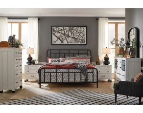 Harper Springs Metal Bedroom Set in Forged Iron