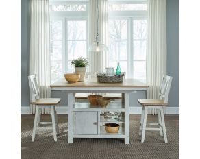 Lindsey Farm Dining Room Collection in Weathered White and Sandstone