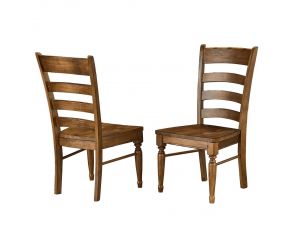 Bennett Ladderback Side Chair Set of 2 in Smoky Quartz