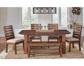 A-America Anacortes Trestle Table in Patina