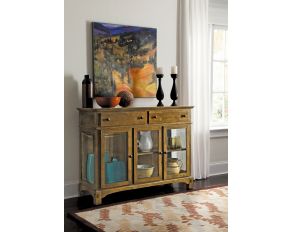 A-America Laurelhurst Mission 3-Door Server in Rustic Oak