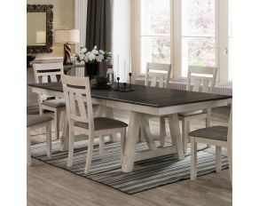 Maribelle Rectangular Dining Set in Chalk Grey