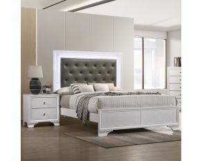 Lyssa Bedroom Collections in Frost White