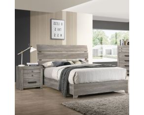 Tundra Platform Bedroom Collection in Greyish Brown