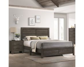 Hopkins Platform Bedroom Collection in Brown