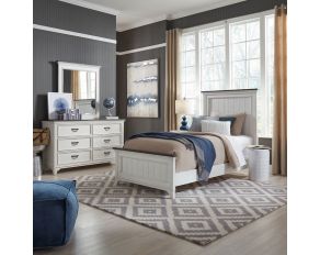 Allyson Park Youth Panel Bedroom Collections in Wirebrushed White