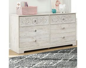 Paxberry Large 6-Drawer Dresser in Whitewash