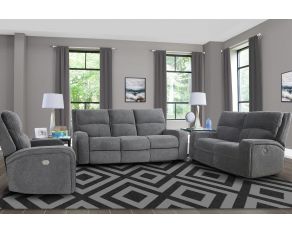 Polaris Power Reclining Collection in Bizmark Grey